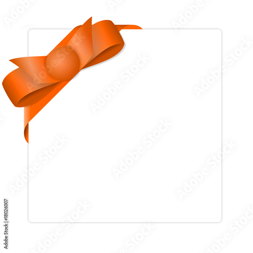 geschenkband mit schleife orange