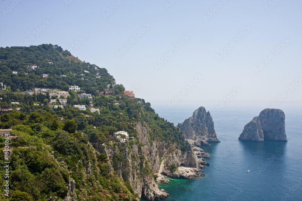 Houses on Capri Hillside