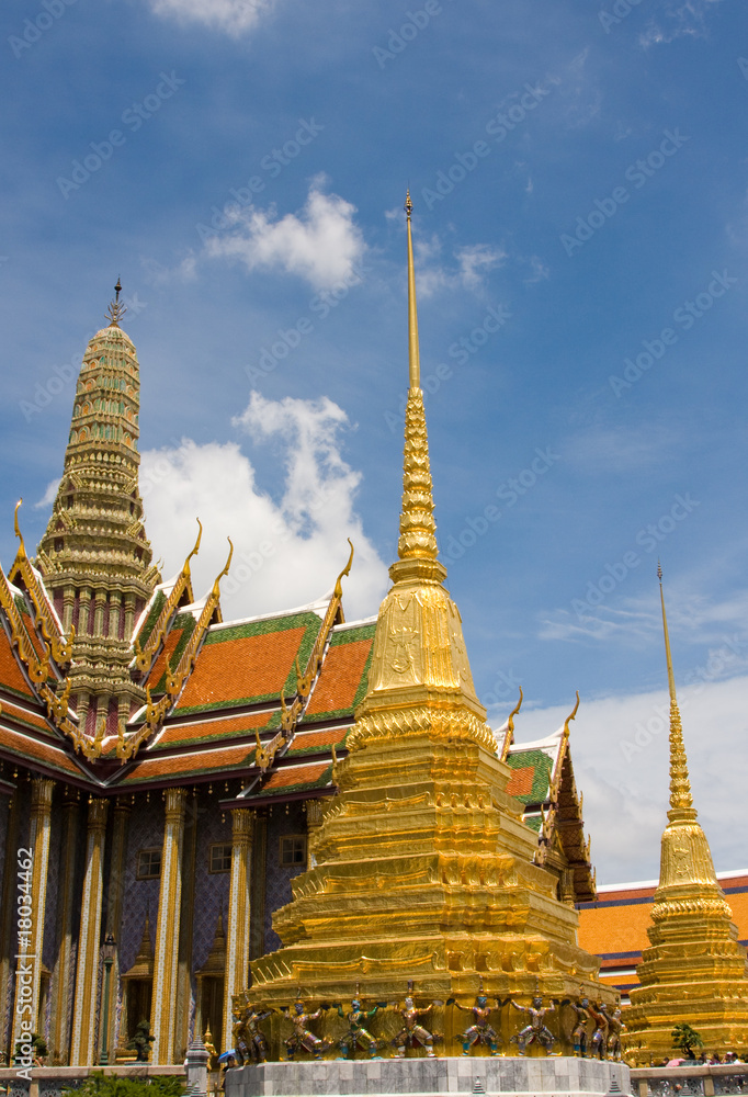 Fototapeta premium The temple in the Grand palace area in Bangkok, Thailand