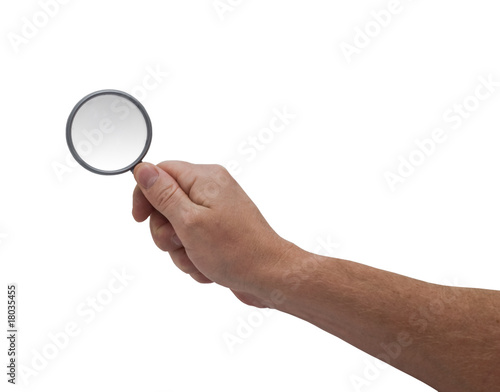 Hand & Magnifying glass