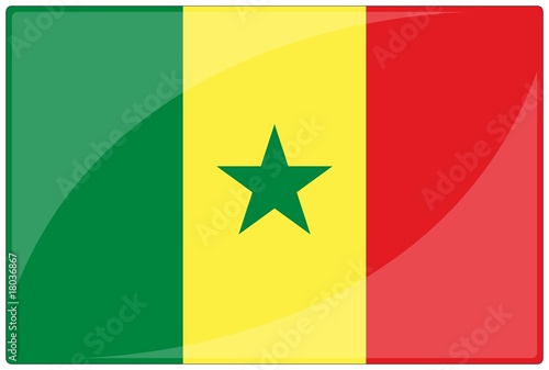 drapeau glassy sénégal flag