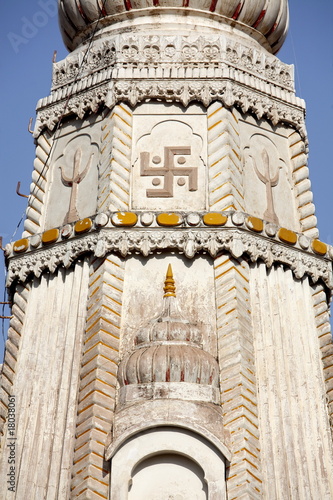 Swastika temple roof Mandawa photo