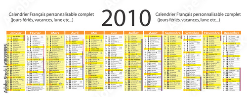 Calendrier 2010 complet