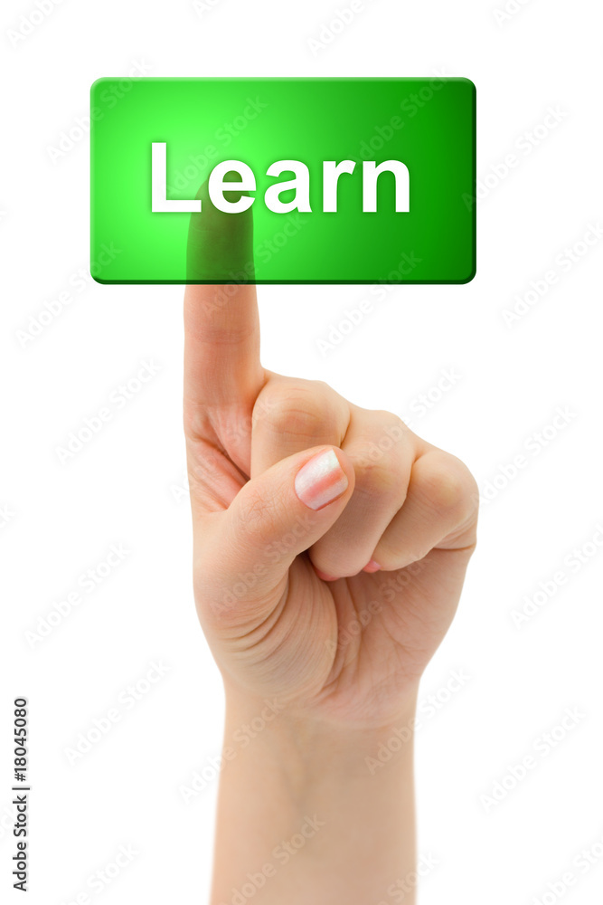 Hand and button Learn Hand and button Learn