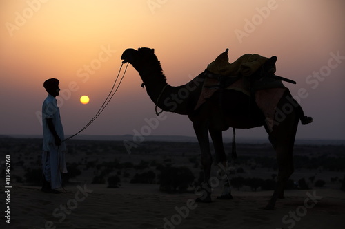 Tableau sur toile in thar desert near jaisalmer