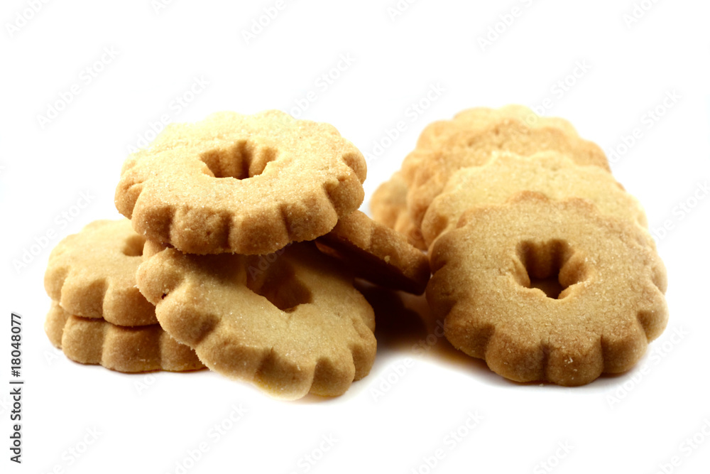 isolated shortbread. isolated shortbread.