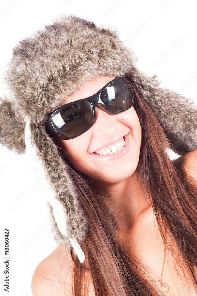 Woman in fur hat Woman in fur hat