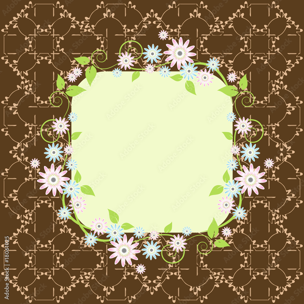 Fototapeta premium Vector floral background