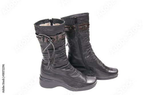 Elegance boots for women on a white.