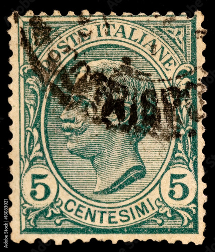 Vintage Italy postage stamp