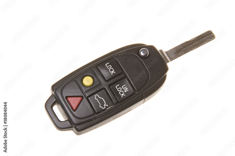 car key isolated on white car key isolated on white