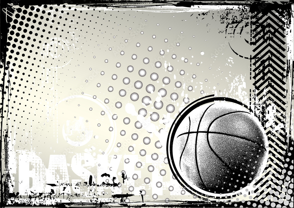 Fototapeta premium basketball grungy background