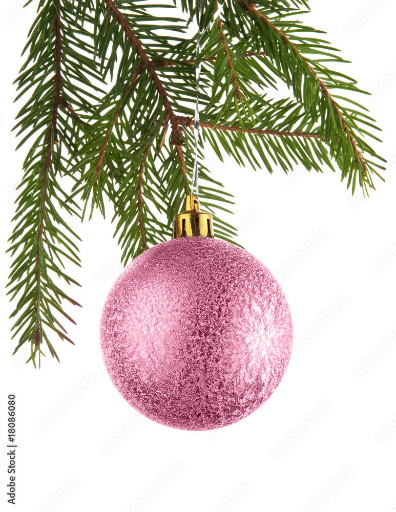 christmas decoration on a fir-tree christmas decoration on a fir-tree