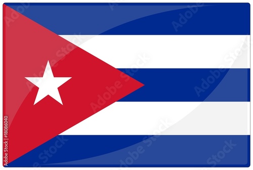 drapeau glassy cuba flag photo