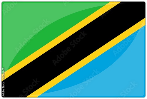 Free Download drapeau glassy tanzanie flag - GFXLoad