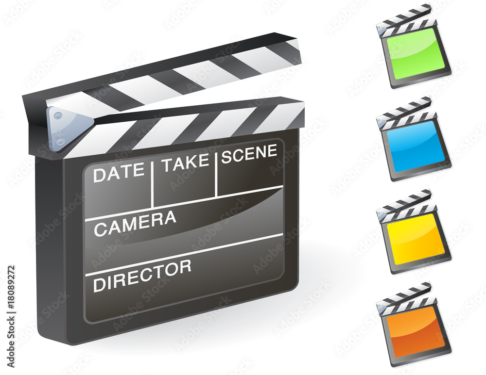 Fototapeta premium film slate vector