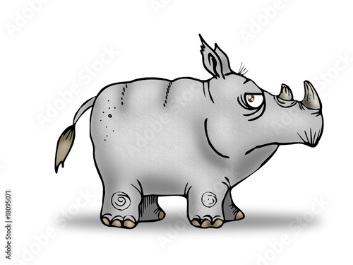 rhinoceros vector illustration photo