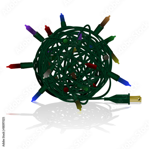 Tangled Xmas lights