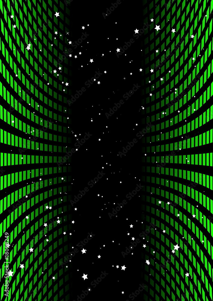 Green space and stars Green space and stars