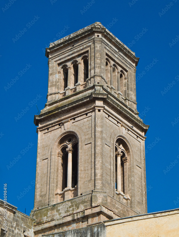 St. Giovanni Battista church. Belltower. Fasano. Puglia.