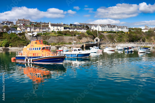 Boats in the Ballycotton Harbour in Ireland
