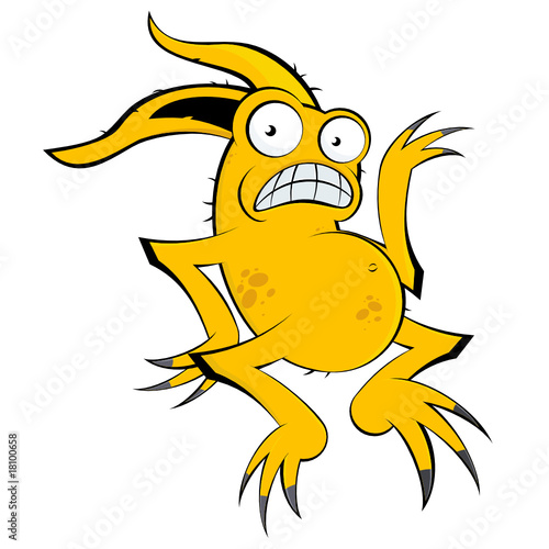 monster alien maskottchen lustig