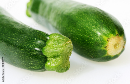 two courgette ends