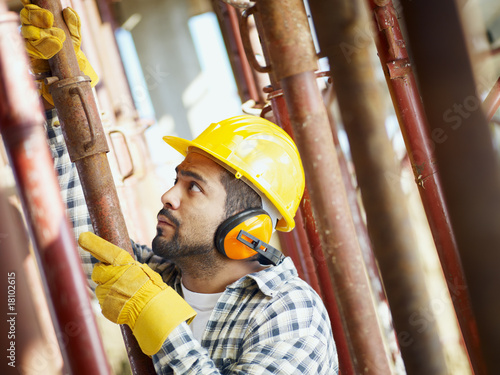 Εκτύπωση καμβά construction worker