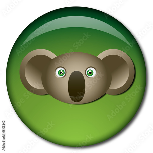 Chapa cabeza de koala