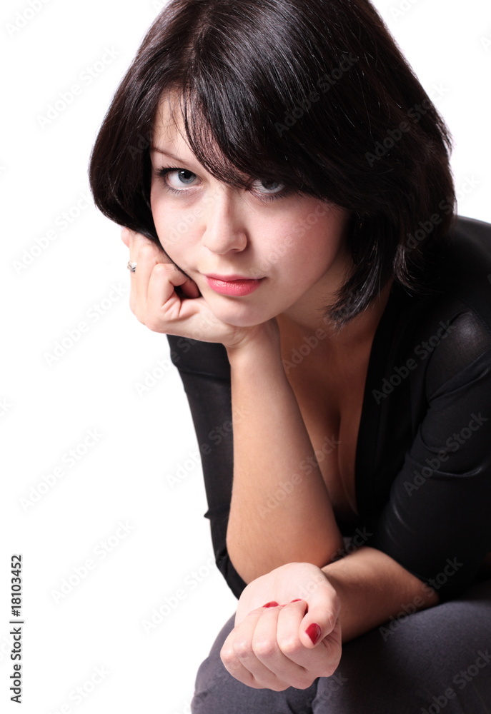 beautiful girl isolated on white beautiful girl isolated on white
