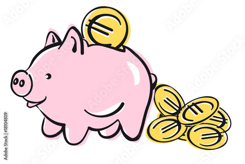 Sparschein mit euros