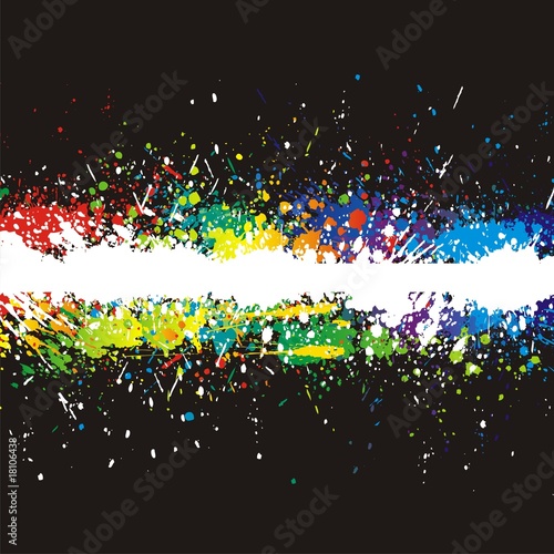 Color paint splashes. Gradient vector background