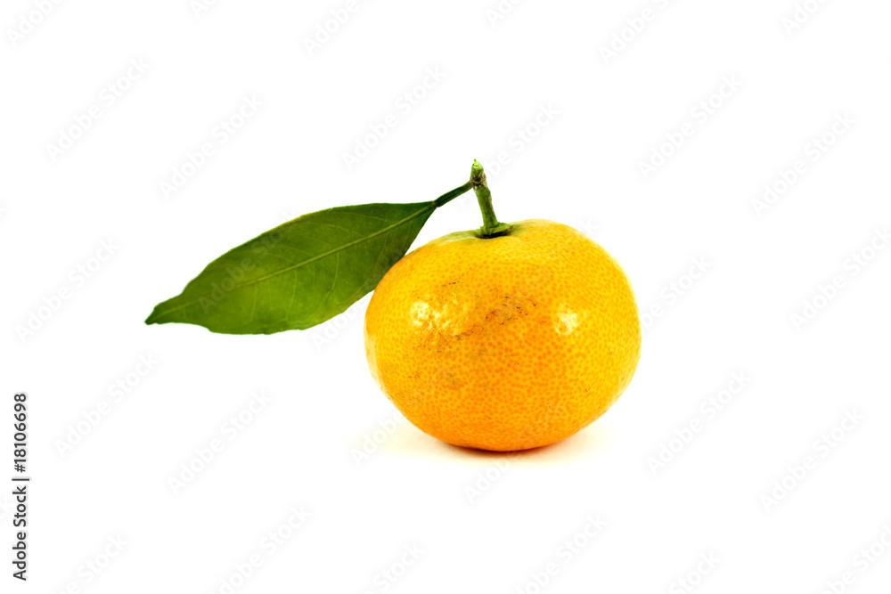 Tangerine isolated on pure white background Tangerine isolated on pure white background