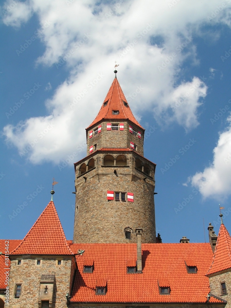 Castle tower - Bouzov Castle tower - Bouzov
