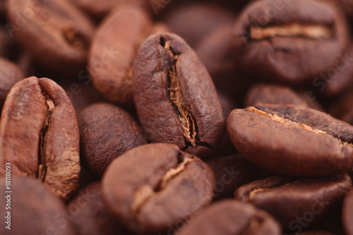 Coffee beans macro © digieye
