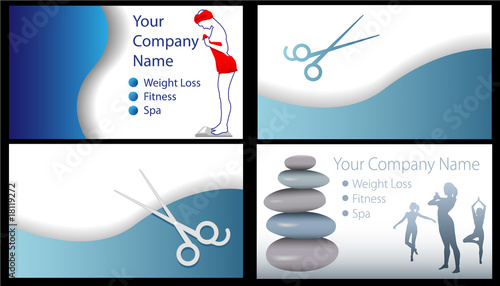 Fitness Beauty Spa Salon Weight Loss Business Card 4