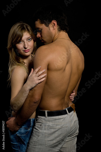 sexy girl with handsome guy