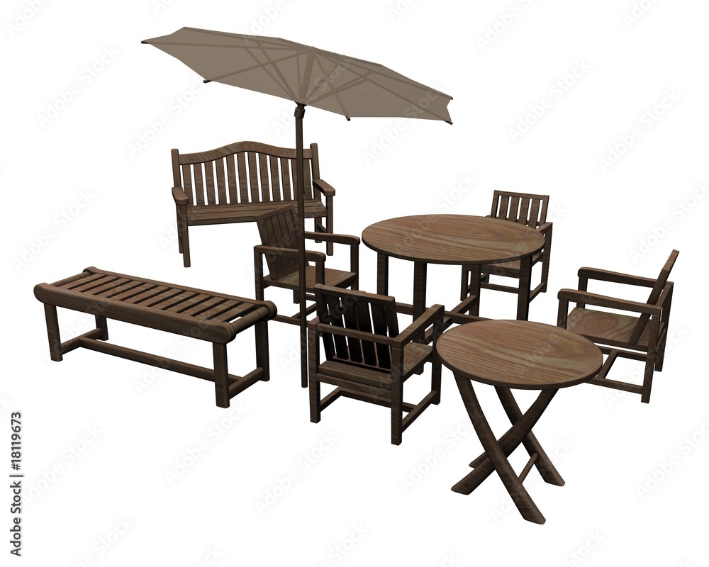Fototapeta premium garden furniture