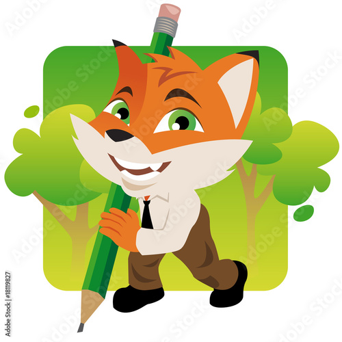 Renard crayon