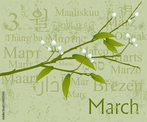Months Concept March