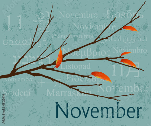 Months Concept  April