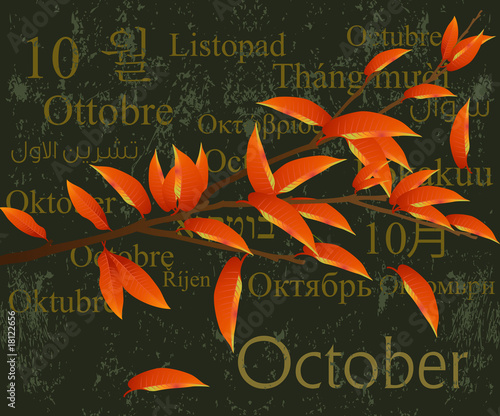 Months Concept  April