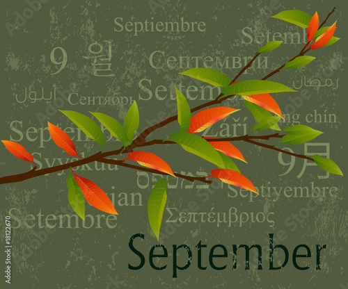 Months Concept September
