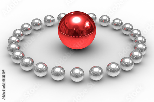 leadership concept on white...