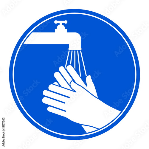 schild hände waschen II