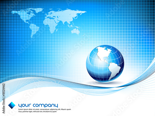 Clean futuristic vector design template