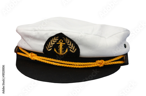 A Gold Decorated Nautical Captain's Sailing Cap.