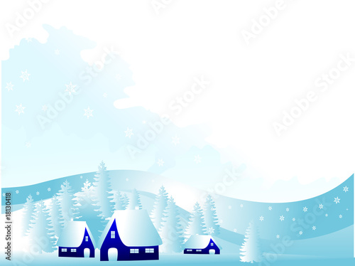 Paysage de Noël
