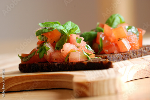 Canvas Print Bruschetta
