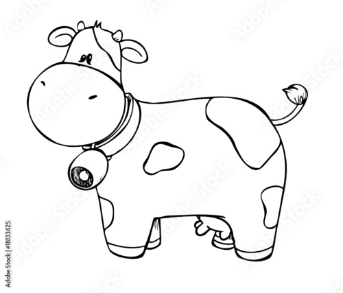 Kuh, Cow, Glocke, Milch, Euter, Weide, Milchprodukt